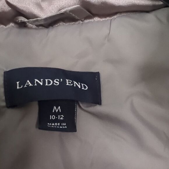 Lands End Quilted Goose Down Vest - Women Med - Picture 6 of 8